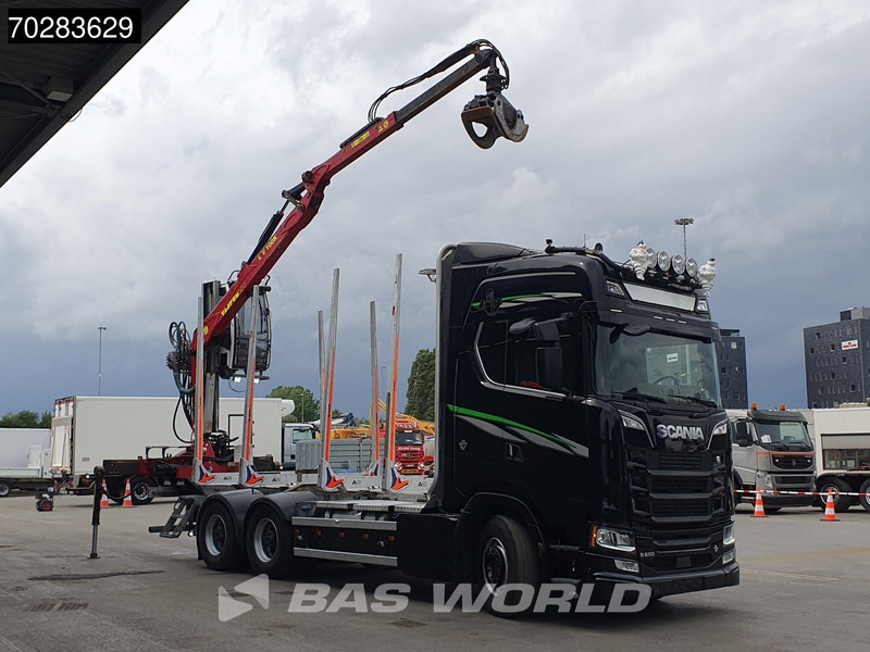 Scania S650 S 6X4 Tajfun LIV100K Kran Holztransport Retarder 3-Pedals Euro 6 - Camión forestal, Camión grúa: foto 3 Scania S650 S 6X4 Tajfun LIV100K Kran Holztransport Retarder 3-Pedals Euro 6 - Camión forestal, Camión grúa: foto 3