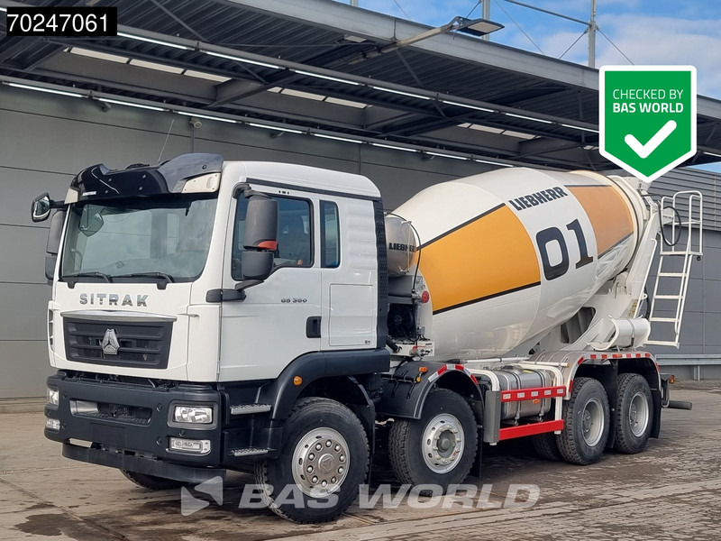 Sitrak G5 350 8X4 NEW! 8m3 Liebherr Mixer Big-Axle Steel Suspension - Camión hormigonera: foto 1 Sitrak G5 350 8X4 NEW! 8m3 Liebherr Mixer Big-Axle Steel Suspension - Camión hormigonera: foto 1