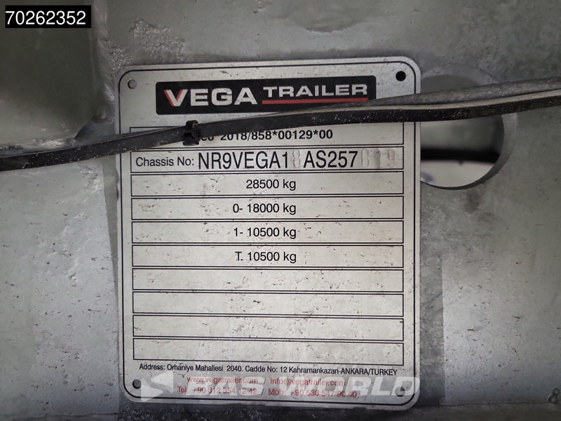Semirremolque portavehículos nuevo Vega TRUCK CARRIER 2 axles NEW 8T Winch Truck-Transporter TPMS BPW ALCOA: foto 18