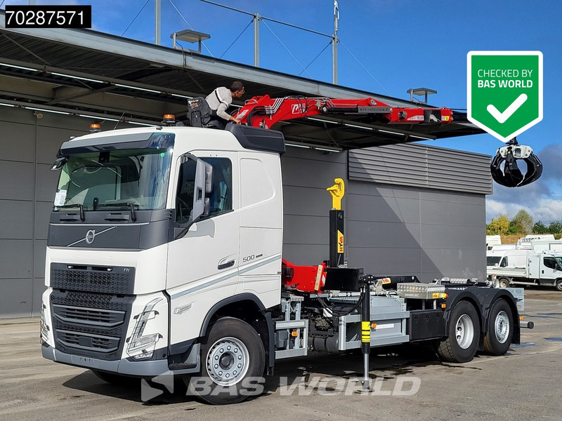 Volvo FH 500 6X2 Penz Crane 15Z9.50R HYVA 20-57-S Hooklift Lift+steering Automatic Euro 6 - Camión multibasculante, Camión grúa: foto 1 Volvo FH 500 6X2 Penz Crane 15Z9.50R HYVA 20-57-S Hooklift Lift+steering Automatic Euro 6 - Camión multibasculante, Camión grúa: foto 1