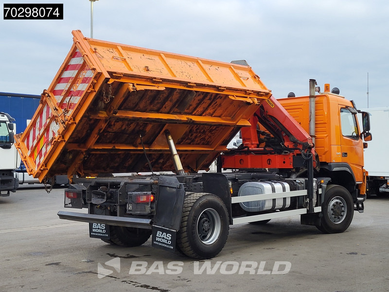 Volvo FM 340 FM 4X4 4x4 Crane Palfinger PK10501 Tipper Big-Axle Full Steel - Camión volquete, Camión grúa: foto 2 Volvo FM 340 FM 4X4 4x4 Crane Palfinger PK10501 Tipper Big-Axle Full Steel - Camión volquete, Camión grúa: foto 2