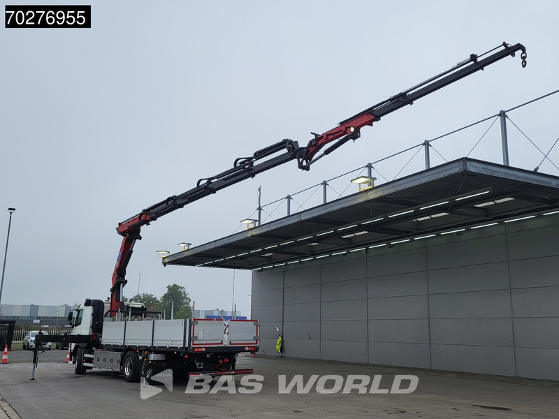 Volvo FM 450 6X2 HMF3220 K5 + Jib K5 Crane Kran Lift-Steering Axle VEB+ Automatic - Camión caja abierta, Camión grúa: foto 2 Volvo FM 450 6X2 HMF3220 K5 + Jib K5 Crane Kran Lift-Steering Axle VEB+ Automatic - Camión caja abierta, Camión grúa: foto 2
