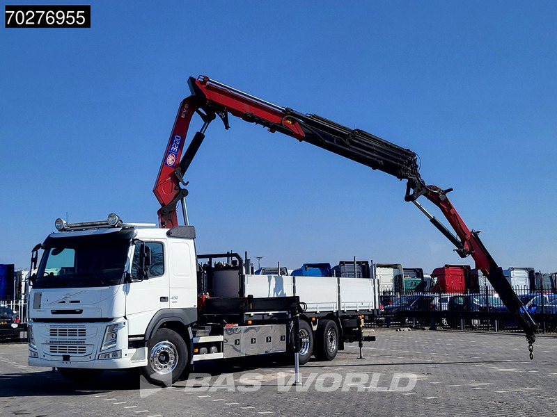 Volvo FM 450 6X2 HMF3220 K5 + Jib K5 Crane Kran Lift-Steering Axle VEB+ Automatic - Camión caja abierta, Camión grúa: foto 5 Volvo FM 450 6X2 HMF3220 K5 + Jib K5 Crane Kran Lift-Steering Axle VEB+ Automatic - Camión caja abierta, Camión grúa: foto 5