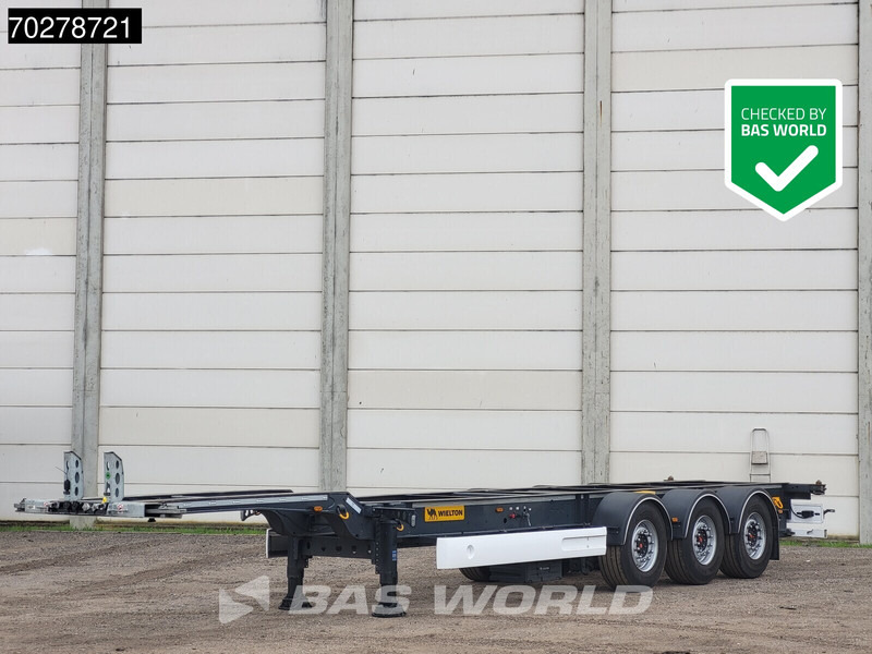 Semirremolque portacontenedore/ Intercambiable Wielton NS-3 Liftachse TUV 02/26: foto 1