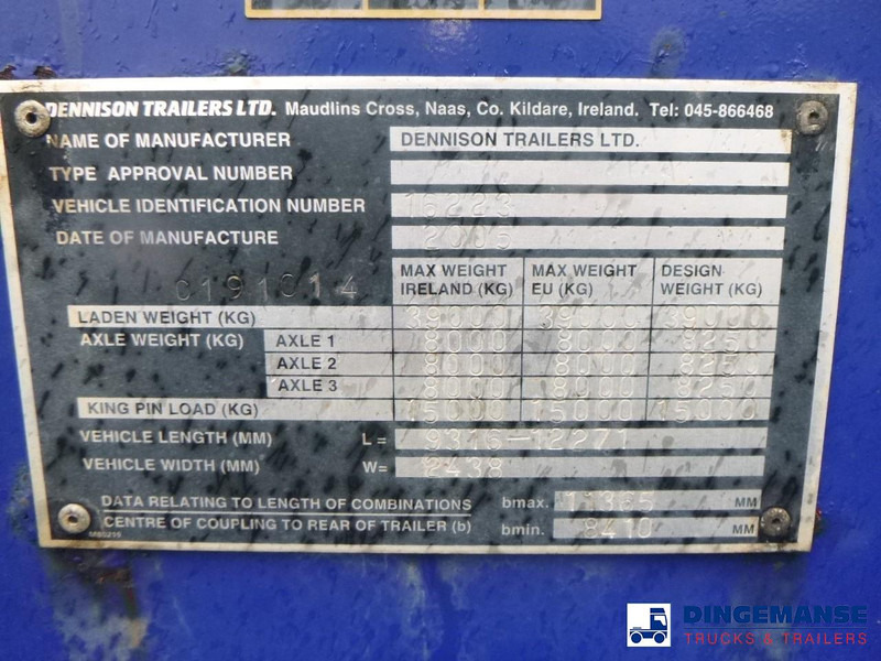 Semirremolque portacontenedore/ Intercambiable Dennison 3-axle container trailer 20-30-40-45 ft: foto 16 Semirremolque portacontenedore/ Intercambiable Dennison 3-axle container trailer 20-30-40-45 ft: foto 16