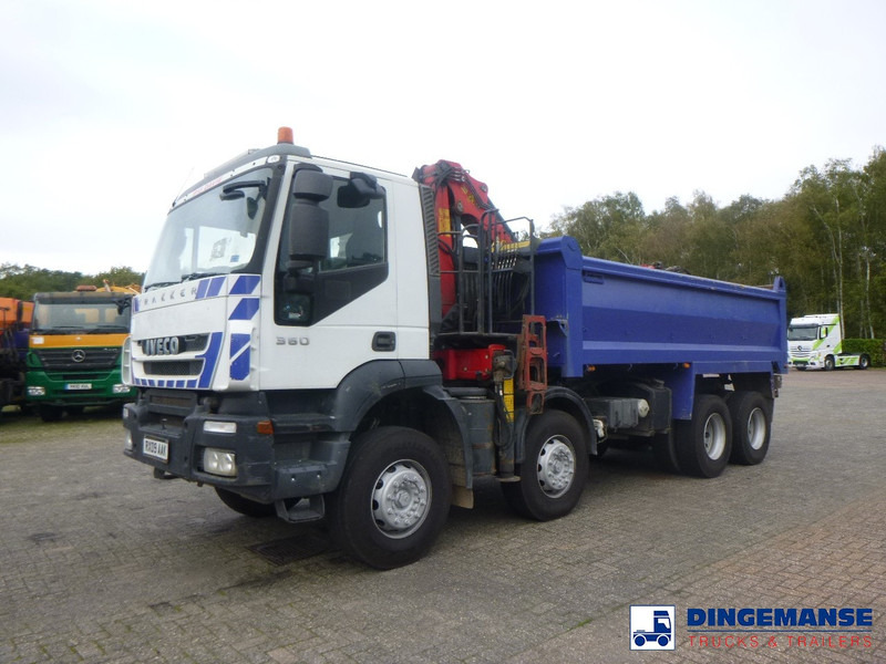 Camión grúa Iveco AD340T36 8x4 RHD tipper + Palfinger E120 plus + grapple: foto 9