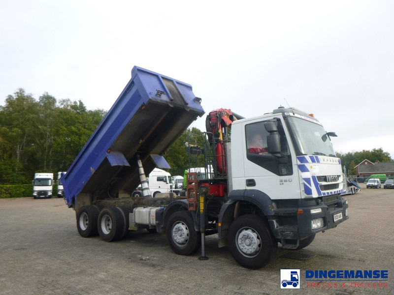 Camión grúa Iveco AD340T36 8x4 RHD tipper + Palfinger E120 plus + grapple: foto 6