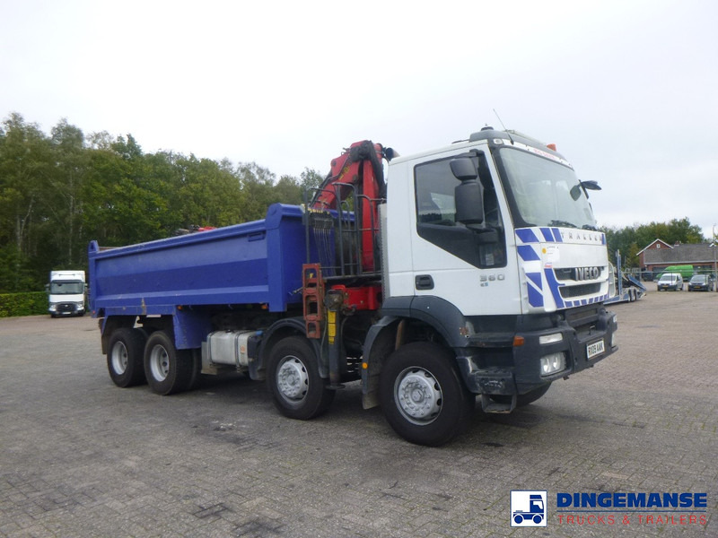 Camión grúa Iveco AD340T36 8x4 RHD tipper + Palfinger E120 plus + grapple: foto 10