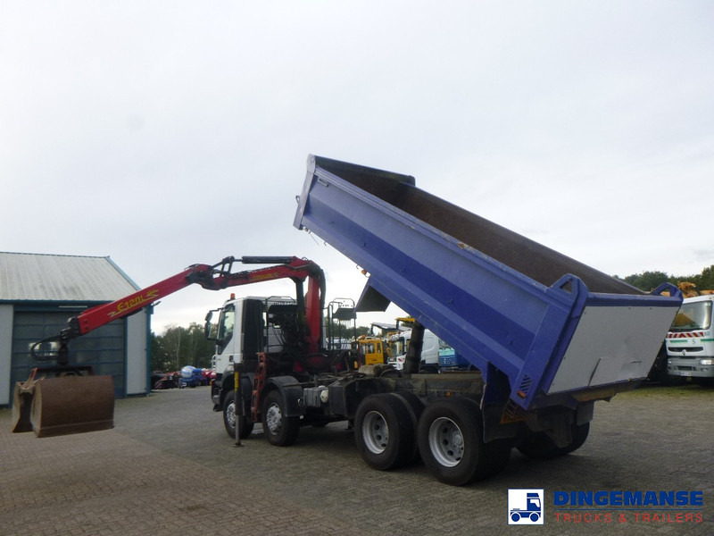 Camión grúa Iveco AD340T36 8x4 RHD tipper + Palfinger E120 plus + grapple: foto 7