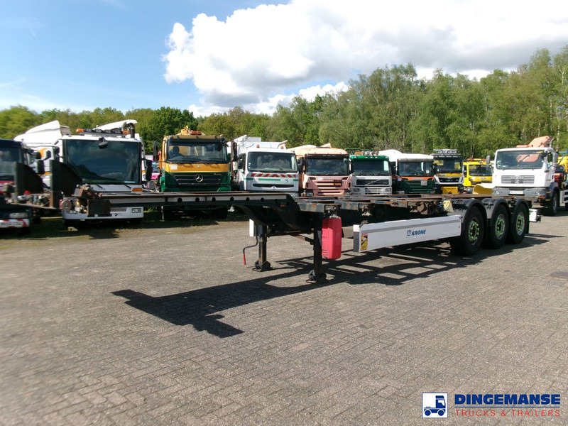 Krone 3-axle container trailer 20-30-40-45 ft DA08LNA - Semirremolque portacontenedore/ Intercambiable: foto 1 Krone 3-axle container trailer 20-30-40-45 ft DA08LNA - Semirremolque portacontenedore/ Intercambiable: foto 1