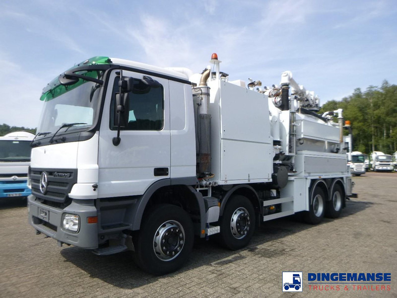Mercedes-Benz Actros 3241 8x4 RHD Huwer vacuum tank / hydrocureur 15 m3 - Limpieza de alcantarillado: foto 1 Mercedes-Benz Actros 3241 8x4 RHD Huwer vacuum tank / hydrocureur 15 m3 - Limpieza de alcantarillado: foto 1
