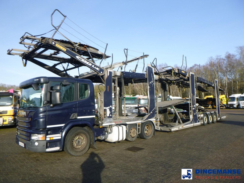 Scania P 410 6x2 RHD Rolfo car transporter - Camión portavehículos: foto 1 Scania P 410 6x2 RHD Rolfo car transporter - Camión portavehículos: foto 1