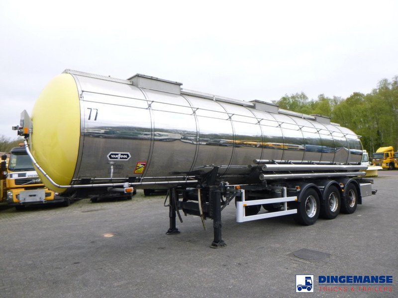 Van Hool Chemical tank inox 30 m3 / 1 comp - Semirremolque cisterna: foto 1 Van Hool Chemical tank inox 30 m3 / 1 comp - Semirremolque cisterna: foto 1