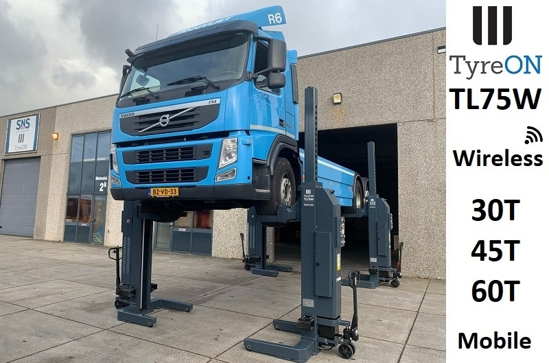 TL75W-4 30T Mobile truck lift - wireless - battery powered - Equipo de taller: foto 1 TL75W-4 30T Mobile truck lift - wireless - battery powered - Equipo de taller: foto 1