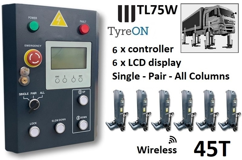TL75W-6 45T Mobile truck lift - wireless - battery powered - Equipo de taller: foto 2 TL75W-6 45T Mobile truck lift - wireless - battery powered - Equipo de taller: foto 2