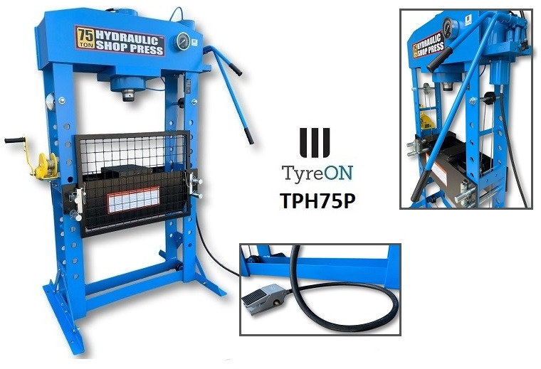 Equipo de taller TPH75P Workshop press pneumatic hydraulic 75T: foto 6 Equipo de taller TPH75P Workshop press pneumatic hydraulic 75T: foto 6