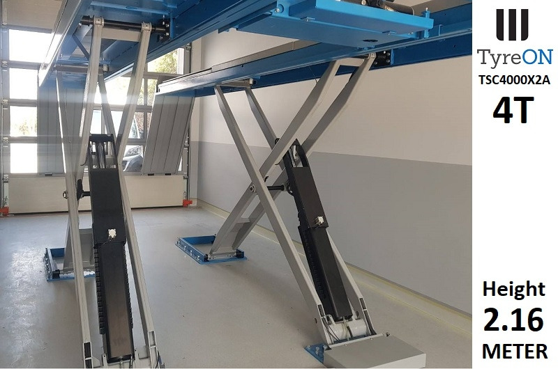 TSC4000X2A Alignment scissor lift - On floor - Free wheel lifting system - 4.8 m lightened runways - 4T - Mounted on the floor - Equipo de taller: foto 3 TSC4000X2A Alignment scissor lift - On floor - Free wheel lifting system - 4.8 m lightened runways - 4T - Mounted on the floor - Equipo de taller: foto 3