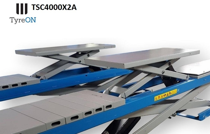 TSC4000X2A Alignment scissor lift - On floor - Free wheel lifting system - 4.8 m lightened runways - 4T - Mounted on the floor - Equipo de taller: foto 5 TSC4000X2A Alignment scissor lift - On floor - Free wheel lifting system - 4.8 m lightened runways - 4T - Mounted on the floor - Equipo de taller: foto 5