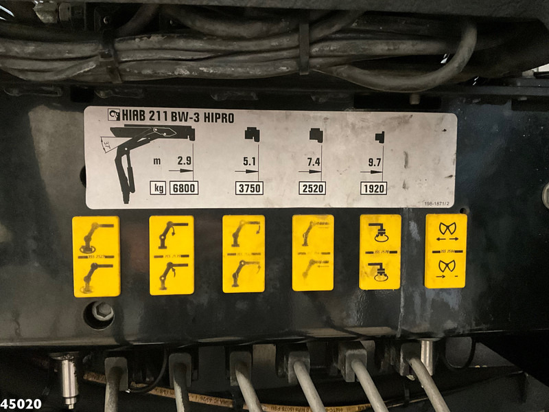 Camión de basura DAF FAN CF 290 Euro 6 Hiab 21 Tonmeter laadkraan: foto 9