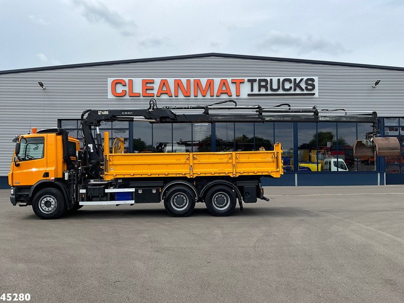 DAF FAT 75 CF 340 6x4 Manual Full steel Hiab 16 Tonmeter laadkraan - Camión volquete, Camión grúa: foto 4 DAF FAT 75 CF 340 6x4 Manual Full steel Hiab 16 Tonmeter laadkraan - Camión volquete, Camión grúa: foto 4