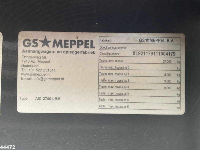 Remolque portacontenedore/ Intercambiable GS Meppel 3-assige container aanhangwagen: foto 13 Remolque portacontenedore/ Intercambiable GS Meppel 3-assige container aanhangwagen: foto 13
