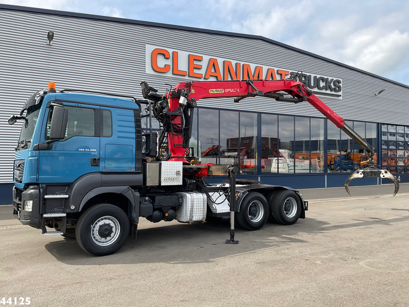 MAN TGS 33.480 6x6 Euro 6 Palfinger 27 Tonmeter boomkraan - Camión grúa: foto 1 MAN TGS 33.480 6x6 Euro 6 Palfinger 27 Tonmeter boomkraan - Camión grúa: foto 1