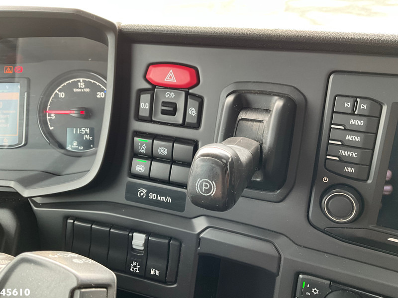 Camión portacontenedor de cadenas Scania P 250 Euro 6 Hyvalift 14 Ton portaalarmsysteem Just 106.234 Km!: foto 12