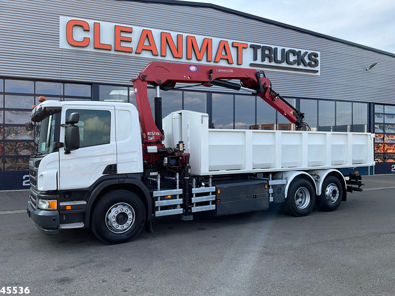 Scania P 340 Euro 6 CNG HMF 25 Tonmeter laadkraan Just 72.852 km! - Camión volquete, Camión grúa: foto 2 Scania P 340 Euro 6 CNG HMF 25 Tonmeter laadkraan Just 72.852 km! - Camión volquete, Camión grúa: foto 2