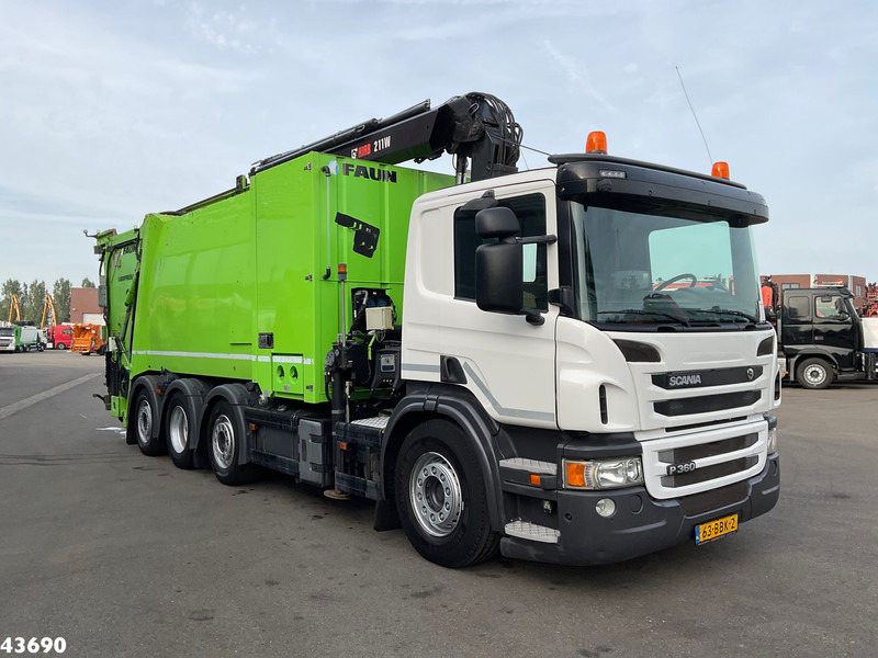 Scania P 360 Faun 18m³ + Hiab crane + Underground Container Washing Installation - Camión de basura: foto 3 Scania P 360 Faun 18m³ + Hiab crane + Underground Container Washing Installation - Camión de basura: foto 3