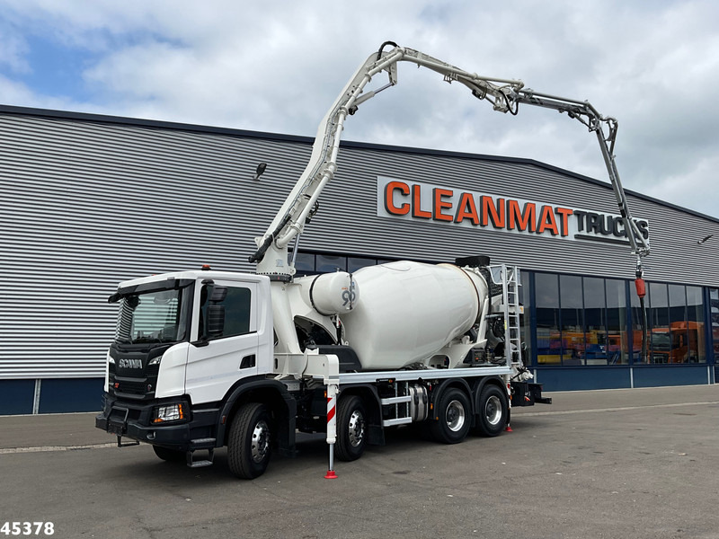 Scania P 450 XT 8x4 Euro 6 Retarder CIFA 7m³ Mixer + Pumi Pump 25 m³ NEW AND UNUSED! - Bomba de hormigón: foto 1 Scania P 450 XT 8x4 Euro 6 Retarder CIFA 7m³ Mixer + Pumi Pump 25 m³ NEW AND UNUSED! - Bomba de hormigón: foto 1