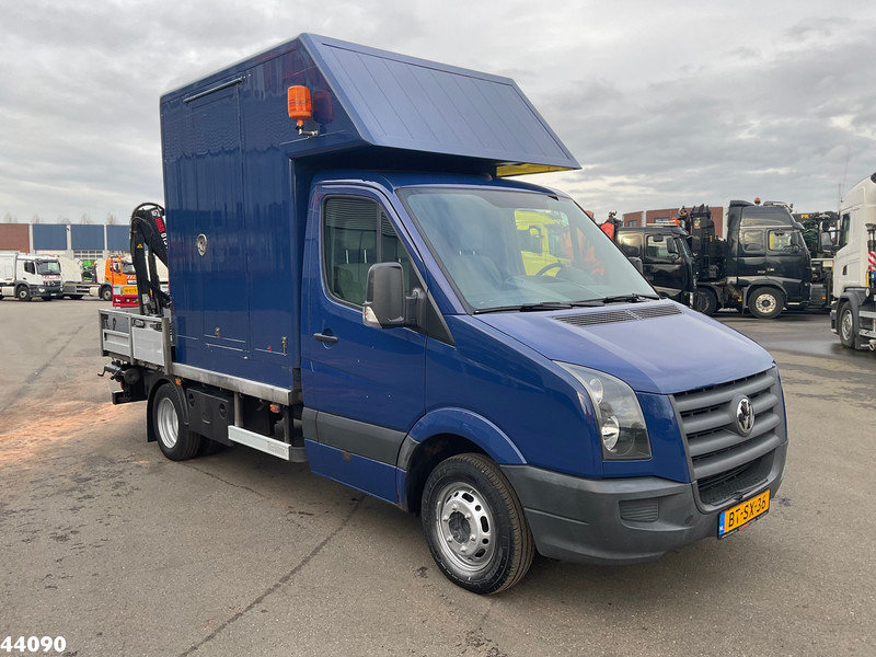 Camión grúa Volkswagen Crafter Servicewagen Hiab 1,3 Tonmeter laadkraan Just 123.645 Km!: foto 6
