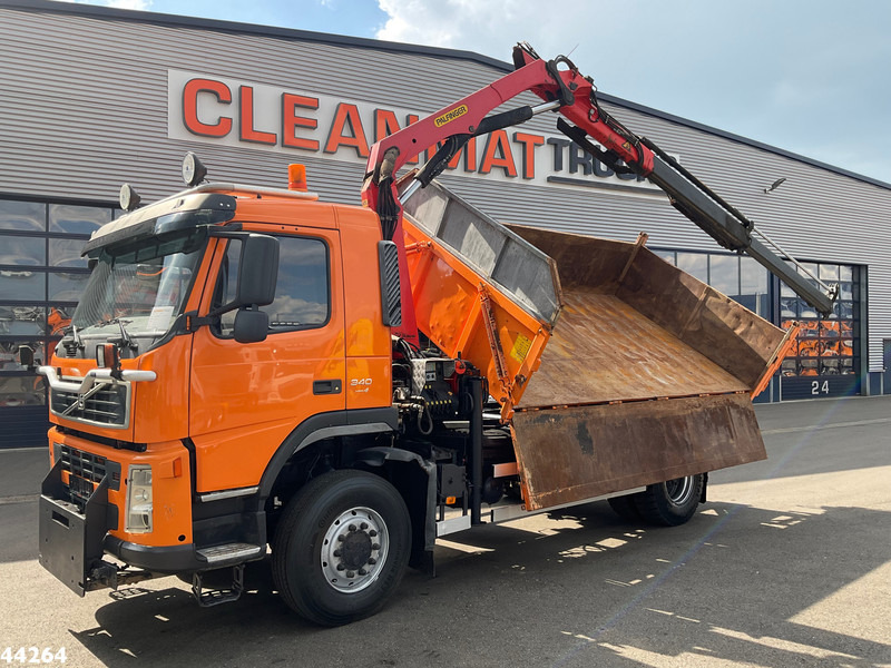 Volvo FM 340 4x4 Palfinger 10 Tonmeter laadkraan Manual Full steel - Camión volquete, Camión grúa: foto 1 Volvo FM 340 4x4 Palfinger 10 Tonmeter laadkraan Manual Full steel - Camión volquete, Camión grúa: foto 1
