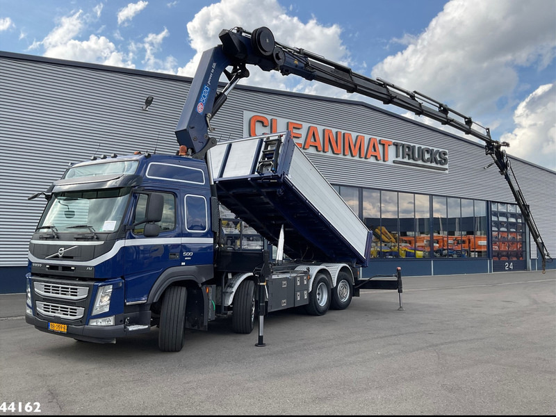Volvo FM 500 Euro 6 HMF 50 Tonmeter laadkraan + Fly-Jib - Camión volquete, Camión grúa: foto 1 Volvo FM 500 Euro 6 HMF 50 Tonmeter laadkraan + Fly-Jib - Camión volquete, Camión grúa: foto 1