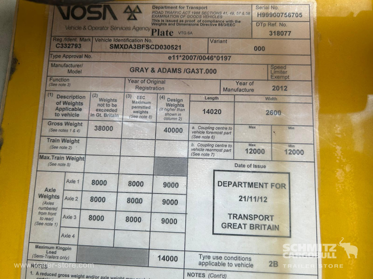 GRAY & ADAMS Dryfreight Standard - Semirremolque isotérmico: foto 5 GRAY & ADAMS Dryfreight Standard - Semirremolque isotérmico: foto 5