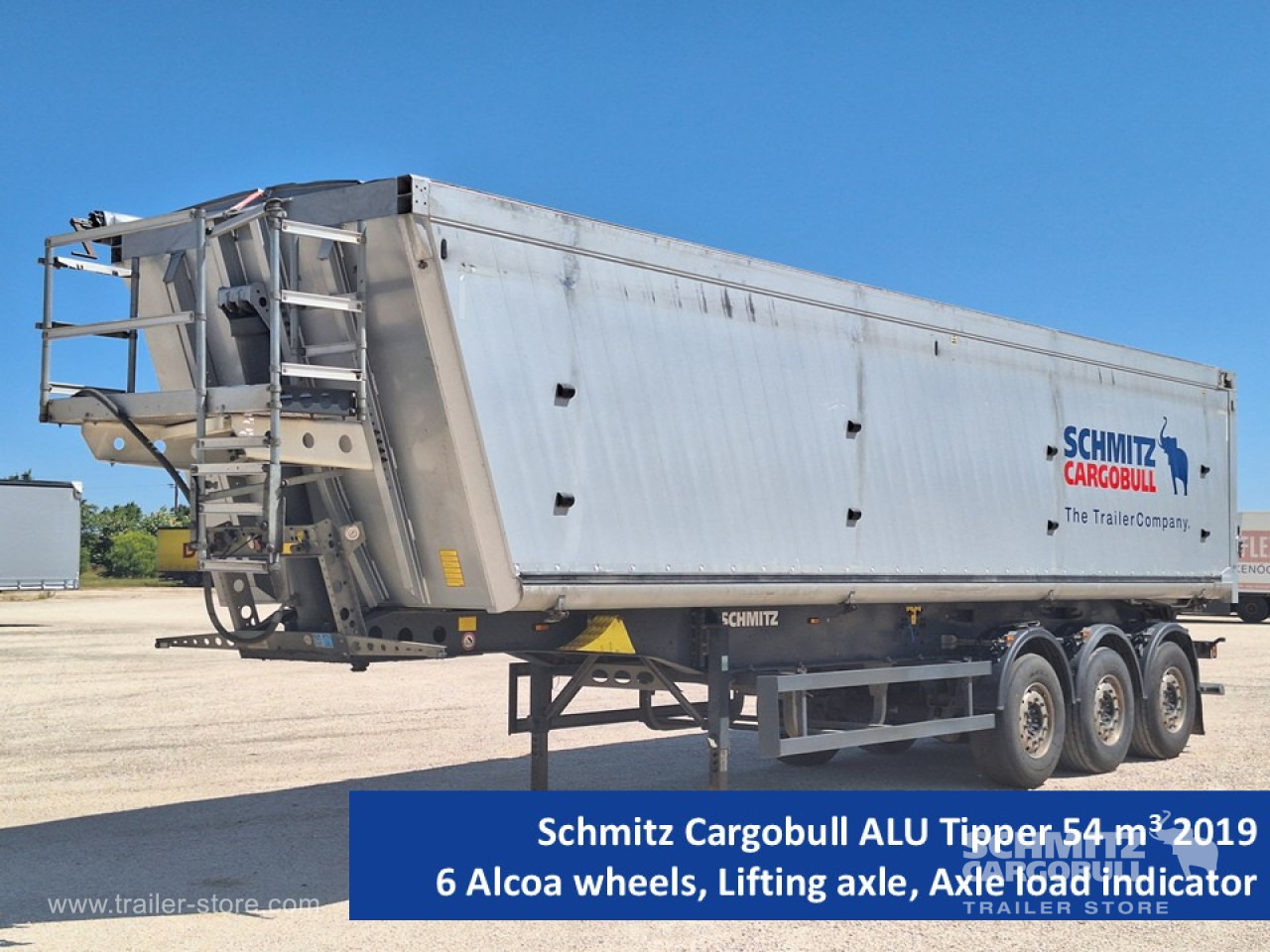 SCHMITZ Tipper Alu-square sided body 54m³ - Semirremolque volquete: foto 1 SCHMITZ Tipper Alu-square sided body 54m³ - Semirremolque volquete: foto 1