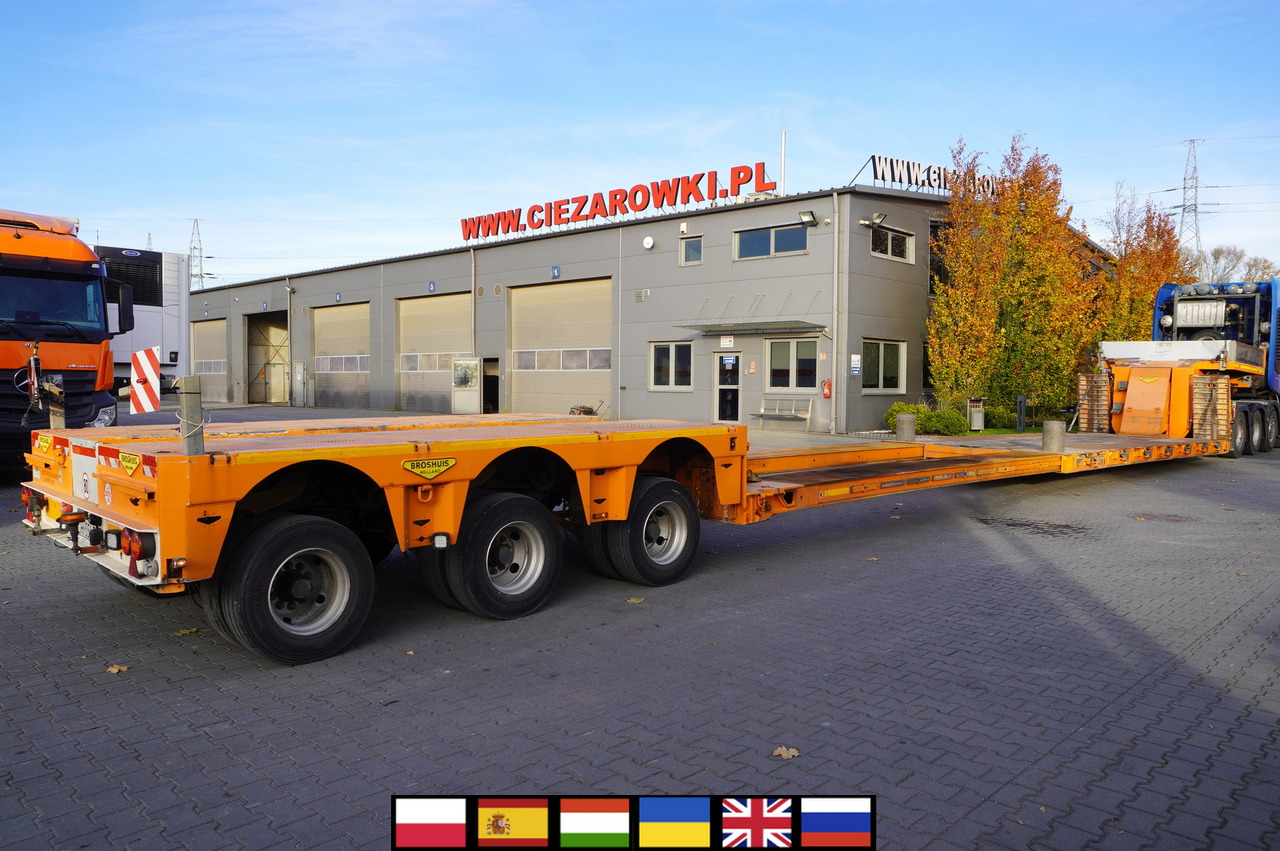 BROSHUIS 3ABD-48 61.0t TiefBet low-loader semi-trailer / 40 tons cap. / 3 steering axles / hydraulic suspension - Semirremolque góndola rebajadas: foto 1 BROSHUIS 3ABD-48 61.0t TiefBet low-loader semi-trailer / 40 tons cap. / 3 steering axles / hydraulic suspension - Semirremolque góndola rebajadas: foto 1