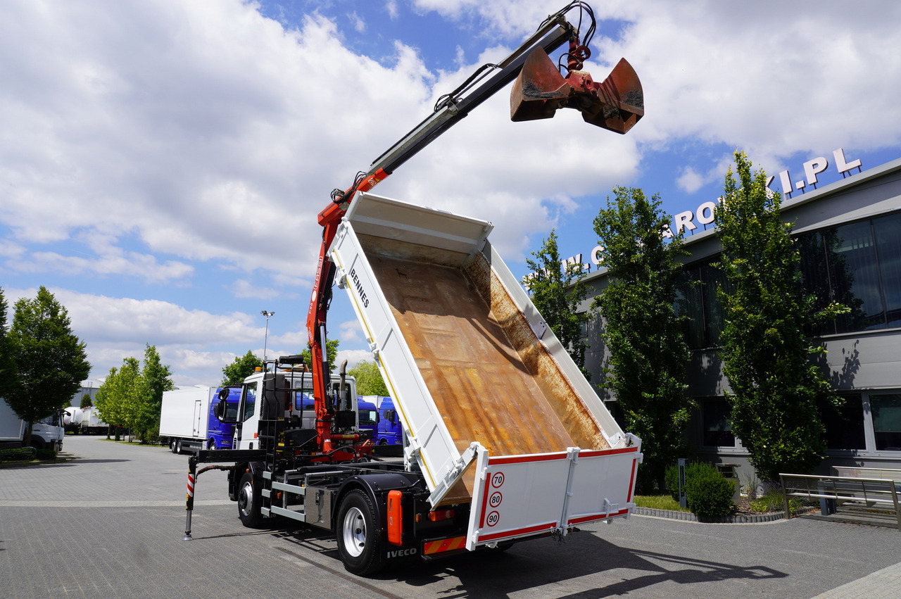 IVECO Eurocargo 160E22 EEV Dump truck / Bortmatic / Crane FASSI F95A.0.22 - Camión caja abierta, Camión grúa: foto 4 IVECO Eurocargo 160E22 EEV Dump truck / Bortmatic / Crane FASSI F95A.0.22 - Camión caja abierta, Camión grúa: foto 4
