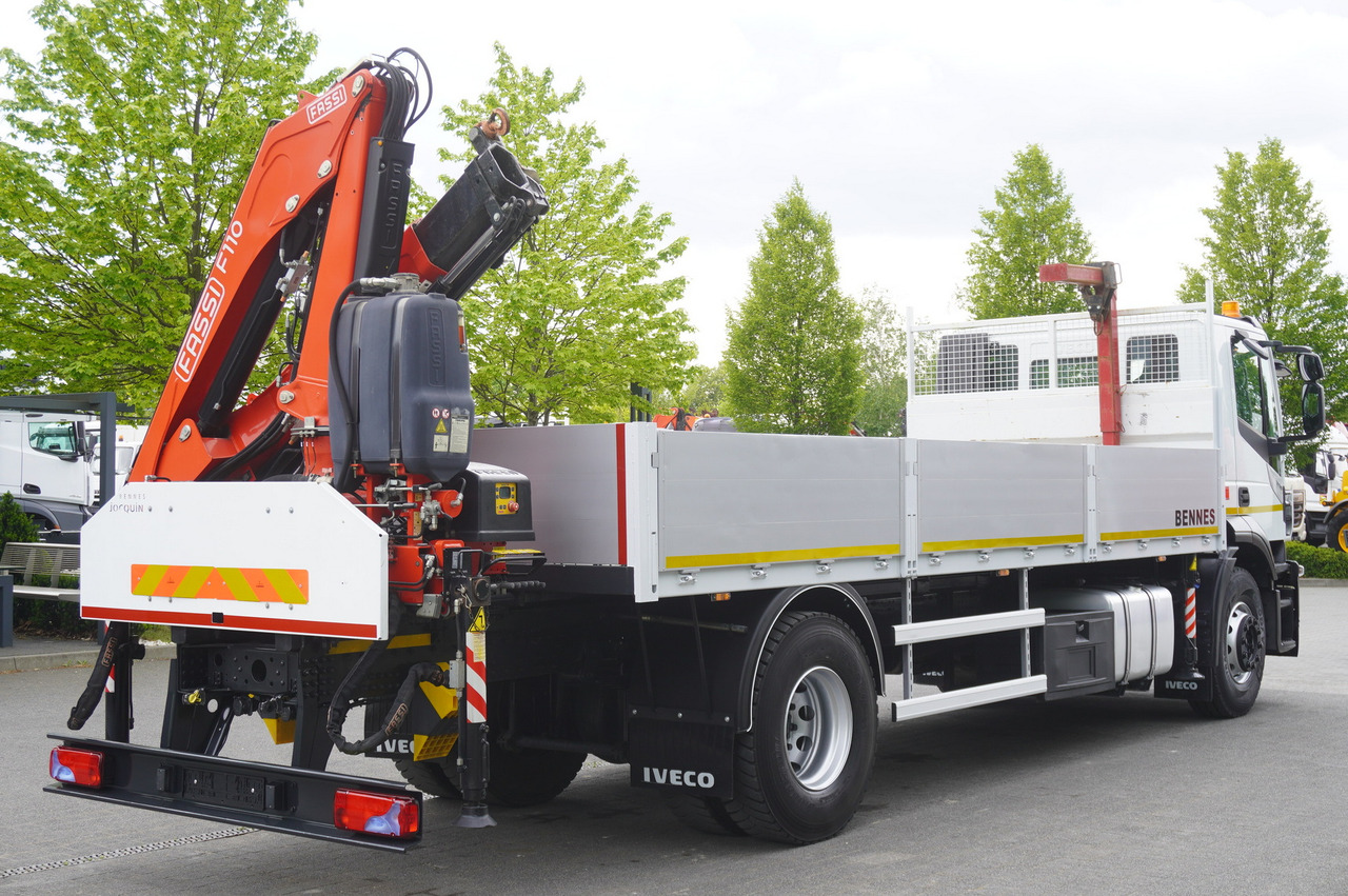 Camión caja abierta, Camión grúa Iveco Stralis 310 / 34 tho km !!! / FASSI 4 Tons 400 MTH! / Flatbed: foto 8
