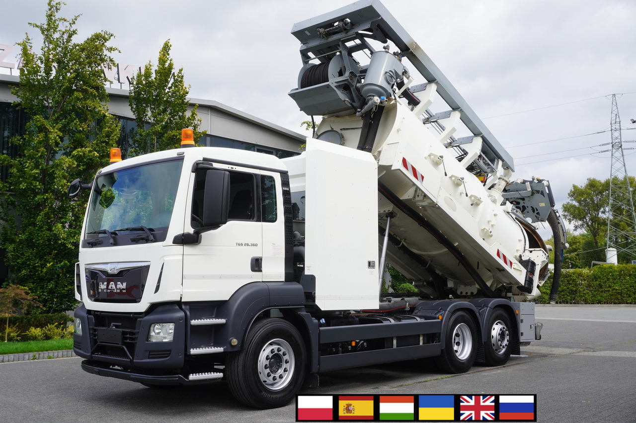 MAN TGS 26.360 E6 / RIVARD sewage cleaner 18 m3 / 115 tho. km / steering axle / 2 units - Limpieza de alcantarillado: foto 1 MAN TGS 26.360 E6 / RIVARD sewage cleaner 18 m3 / 115 tho. km / steering axle / 2 units - Limpieza de alcantarillado: foto 1