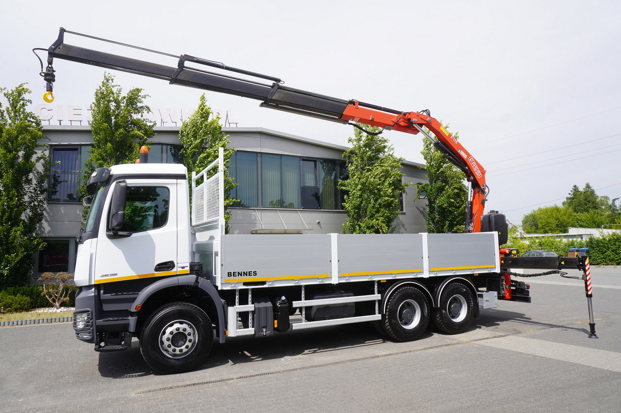 MERCEDES-BENZ AROCS 2636 Flatbed / HDS FASSI F175 7.7 T / 150,000 km - Camión caja abierta, Camión grúa: foto 4 MERCEDES-BENZ AROCS 2636 Flatbed / HDS FASSI F175 7.7 T / 150,000 km - Camión caja abierta, Camión grúa: foto 4