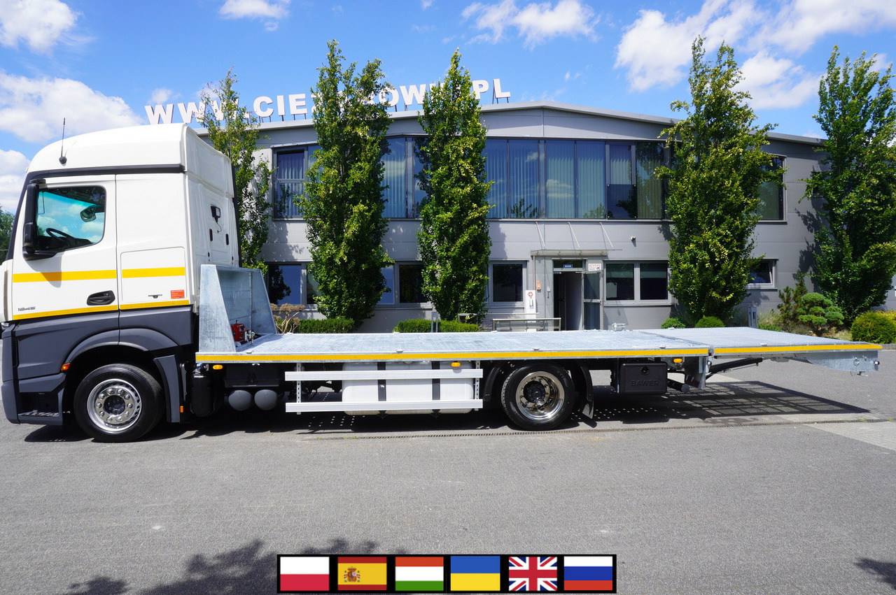 MERCEDES-BENZ Actros 1845 4×2 E6 / NEW tow truck platform 8.3 m / Sleeper cab - Camión portavehículos: foto 1 MERCEDES-BENZ Actros 1845 4×2 E6 / NEW tow truck platform 8.3 m / Sleeper cab - Camión portavehículos: foto 1