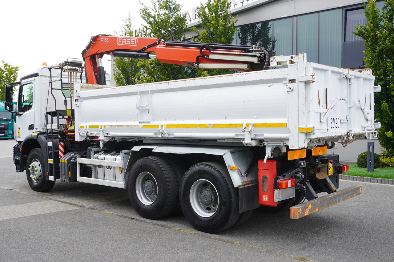 Camión volquete, Camión grúa MERCEDES-BENZ Arocs 2636 / 6x4 / HDS Fassi / 3-Way Tipper / Bortmatic: foto 13