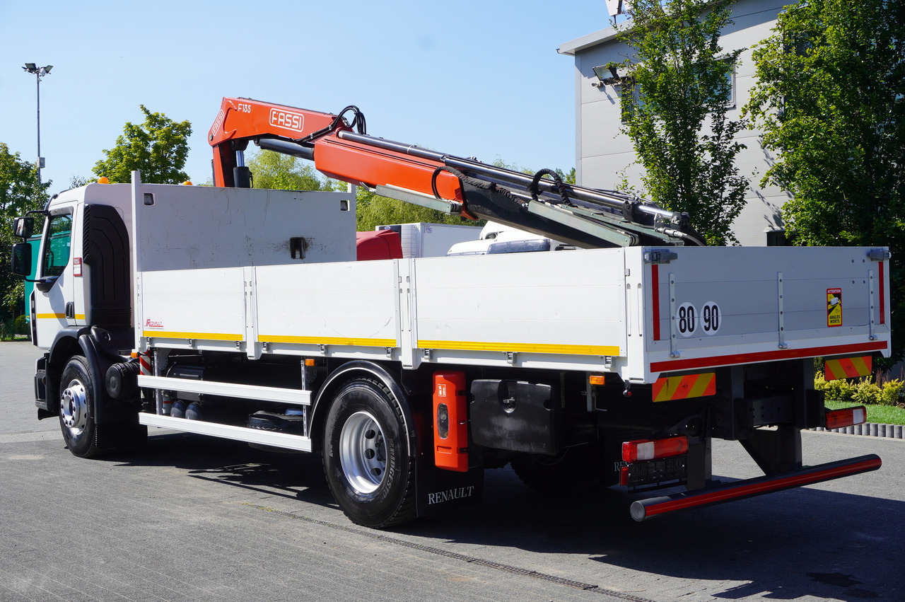 RENAULT C280 DTI 8 / FASSI crane 5.6 T / range 8 m / Flatbed 15 EPAL - Camión caja abierta, Camión grúa: foto 3 RENAULT C280 DTI 8 / FASSI crane 5.6 T / range 8 m / Flatbed 15 EPAL - Camión caja abierta, Camión grúa: foto 3