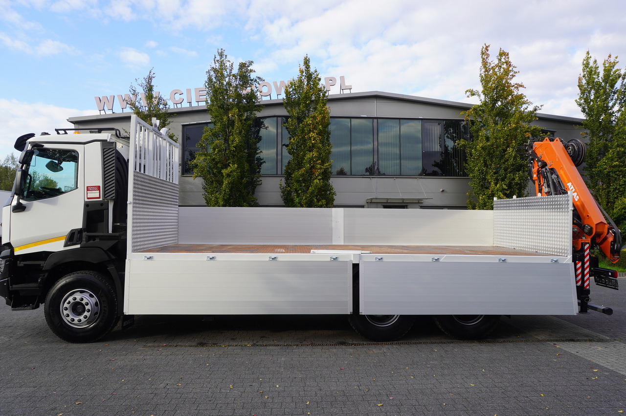 RENAULT C380 Comfort 6x4 / Atlas 172.3E crane / Range 12.3 m / capacity 6.1 t / Flatbed 17 EPA - Camión grúa: foto 3 RENAULT C380 Comfort 6x4 / Atlas 172.3E crane / Range 12.3 m / capacity 6.1 t / Flatbed 17 EPA - Camión grúa: foto 3