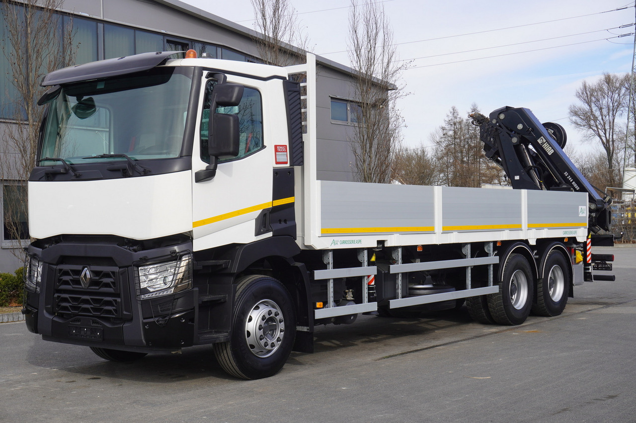 RENAULT C430 / HIAB 244 EP-5 HIDUO crane 8400 kg 15 m / Platform with stanchions - Camión grúa: foto 3 RENAULT C430 / HIAB 244 EP-5 HIDUO crane 8400 kg 15 m / Platform with stanchions - Camión grúa: foto 3