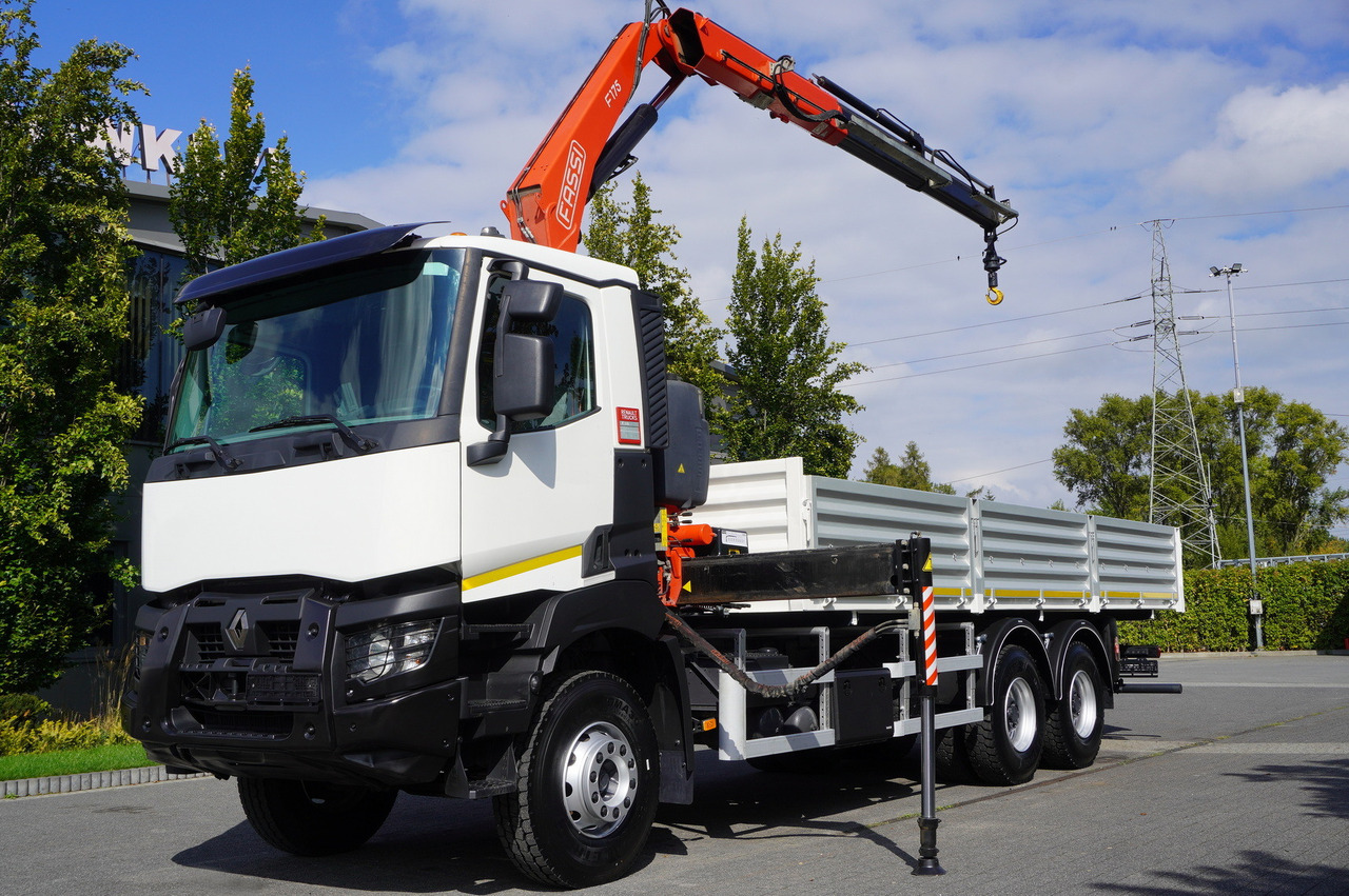 RENAULT K380 6×4 / FASSI F175 crane 7.85 t / 120 thousand km! / 2-sided tipper - Camión volquete, Camión grúa: foto 4 RENAULT K380 6×4 / FASSI F175 crane 7.85 t / 120 thousand km! / 2-sided tipper - Camión volquete, Camión grúa: foto 4