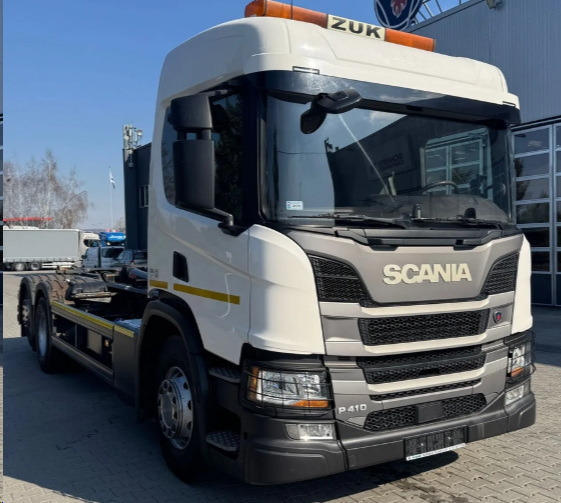 SCANIA P410 B6X2*4NA HIAB Multilift 21t / 150 tho.km hooklift - Camión multibasculante: foto 2 SCANIA P410 B6X2*4NA HIAB Multilift 21t / 150 tho.km hooklift - Camión multibasculante: foto 2