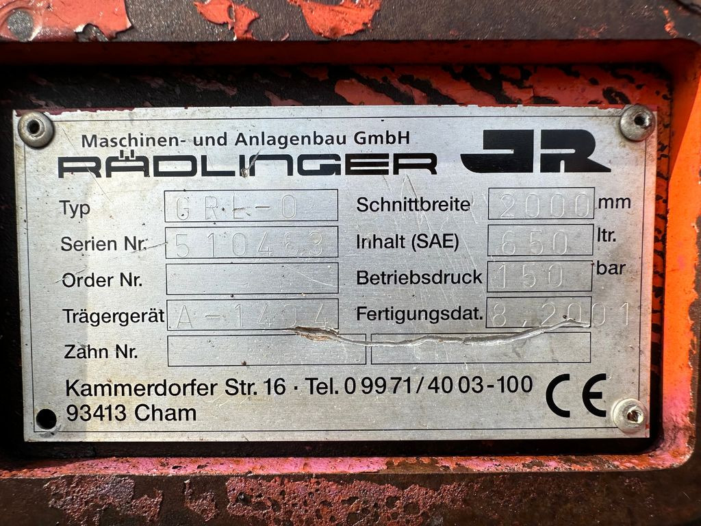 Grabenräumlöffel 2000 mm - Cazo para excavadora para Maquinaria de construcción: foto 5 Grabenräumlöffel 2000 mm - Cazo para excavadora para Maquinaria de construcción: foto 5