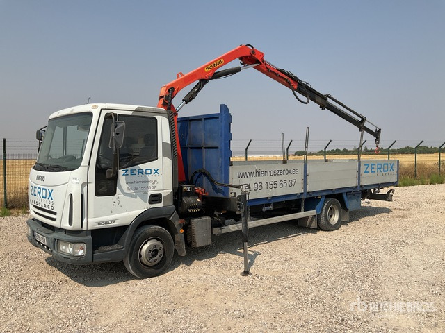 2005 Iveco Eurocargo 170 2005 Palfinger PK6500 on 4x2 Flatbed Truck with Crane - Camión caja abierta, Camión grúa: foto 1 2005 Iveco Eurocargo 170 2005 Palfinger PK6500 on 4x2 Flatbed Truck with Crane - Camión caja abierta, Camión grúa: foto 1