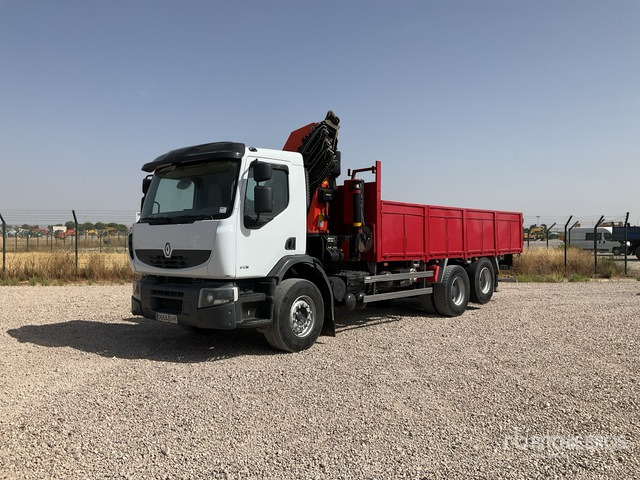 2008 Renault P Lander 410.26 2007 Palfinger 29002 on 4x2 Flatbed Truck with Crane - Desbrozadora de martillos/ Trituradora: foto 3 2008 Renault P Lander 410.26 2007 Palfinger 29002 on 4x2 Flatbed Truck with Crane - Desbrozadora de martillos/ Trituradora: foto 3
